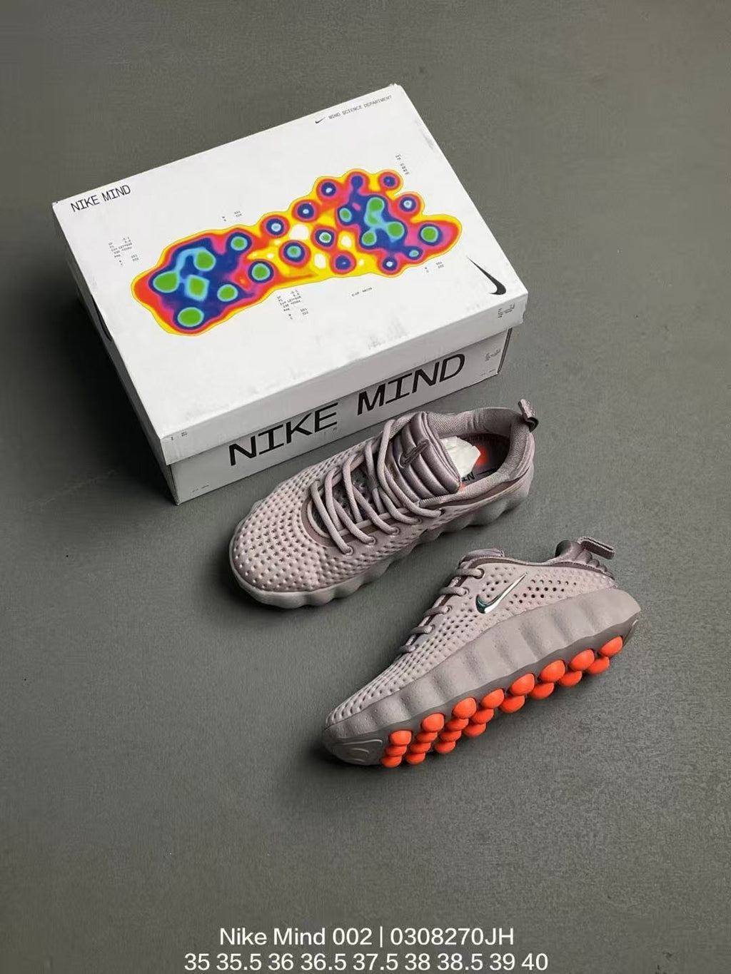 Nike Mind 002 Lace-Up Sneakers – Grey