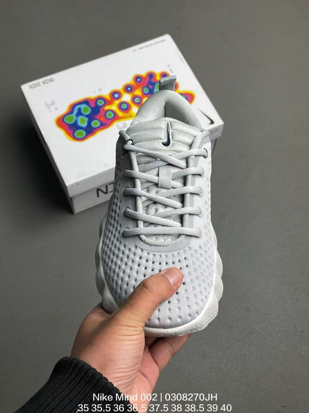 Nike Mind 002 Lace-Up Sneakers – Grey